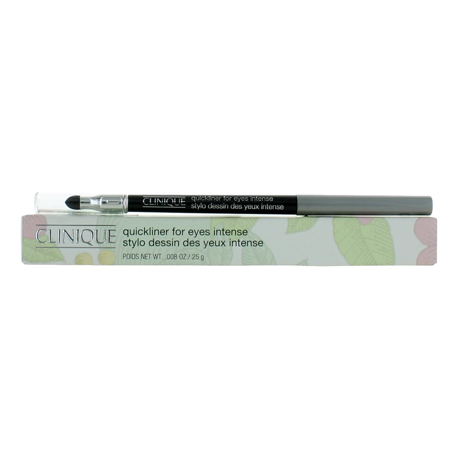 Clinique Quickliner For Eyes Intense| Water Resistant, Smudge Resistant + Safe For Sensitive Eyes, Intense Charcoal