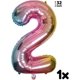 thumbnail image 3 of Butterfly Balloon Birthday Decoration 2 Years Set - Butterfly Balloons, Butterfly Party, Number 2 Balloon Pink Rainbow, Foil Balloon Animals Happy Bir, 3 of 4
