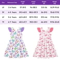 thumbnail image 4 of Lanbubble Toddler Girl dresses Flutter Sleeve Dress with Back Bowknot Casual Sundress For Girls 3-7 Years, 4 of 5
