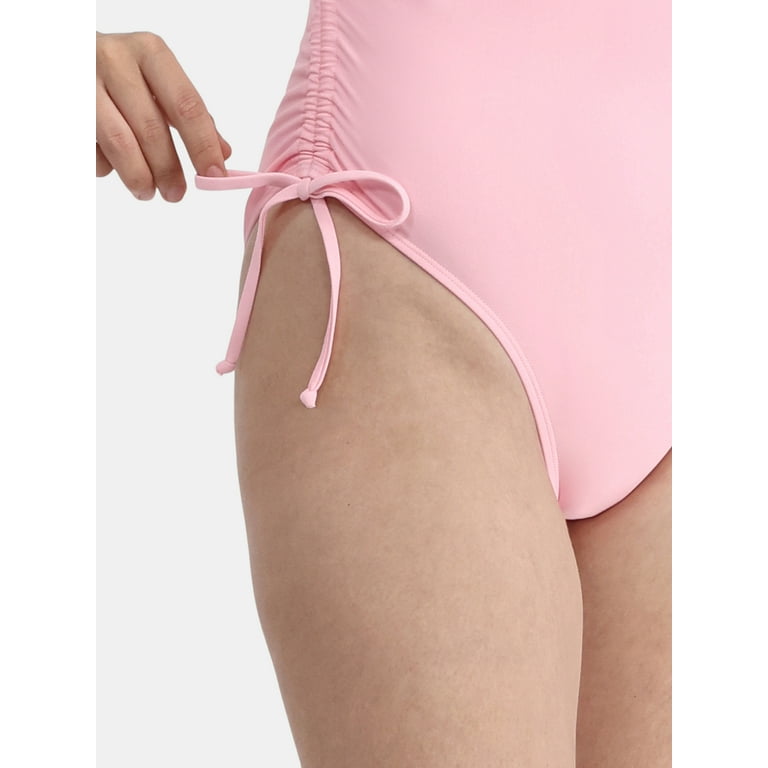 No Boundaries Women's and Women's Plus Cinched High Leg One No Boundaries Women's and Women's Plus Cinched High Leg One