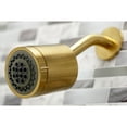 thumbnail image 4 of Kingston Brass KBX8147DPL Paris Two-Handle Tub and Shower Faucet, Brushed Brass, 4 of 5