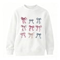 thumbnail image 3 of NAISIBABY Girls' Sweatshirts,Round Neck Fleece-Lined Thickened Long-Sleeve Pullover Sweatshirt White Size 12, 3 of 5