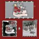 thumbnail image 2 of Adorno navideño 2021, Papá Noel con mascarilla, saco de transporte, adornos para árboles de Navidad, 2 of 3