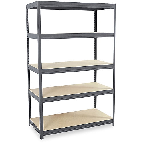 Edsal Industrial Steel Shelving, 5 Shelves, Gray