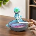 thumbnail image 6 of KGOTA Alien Smoking Ashtray Outdoor Ash Tray Cool Ashtrays For Cigarettes (Blue), 6 of 9