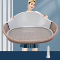 thumbnail image 3 of Dog Toilet with Urinary Column Medium Large Dogs Bedpan Dog Litter Tray Mesh Grids Potty Trainer Coffee, 3 of 8