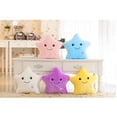 thumbnail image 5 of LED Light-Up Star Plush Pillow with Smiley Face, Soft Color-Changing Glowing Stuffed Cushion with Hanging Loop, Cozy Nightlight Bedroom Decor,White, 5 of 5