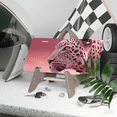thumbnail image 3 of 1 Pcs 2D Flat License Plate Covers & Frames, Pink Leopard For Decorative Front, Waterproof For Decoration Aluminum License Plate Covers & Frames Cover For Men Women, 12" X 6", 3 of 6