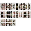 BMC 5 Sheet Multicolor Holographic Negative Space Nail Art Applique Sticker Wraps