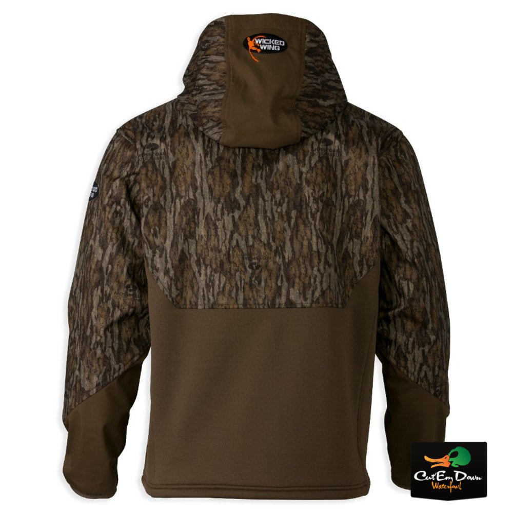BROWNING WICKED WING TIMBER SOFT SHELL 1/4 ZIP PULLOVER MAX-5 CAMO XL 