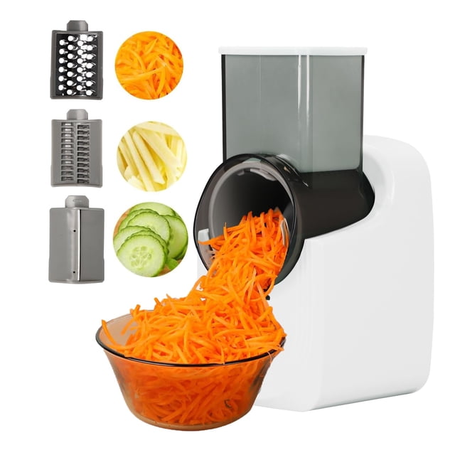 Rallador de queso eléctrico Domigard con 3 cuchillas 250 W 1,5 kg