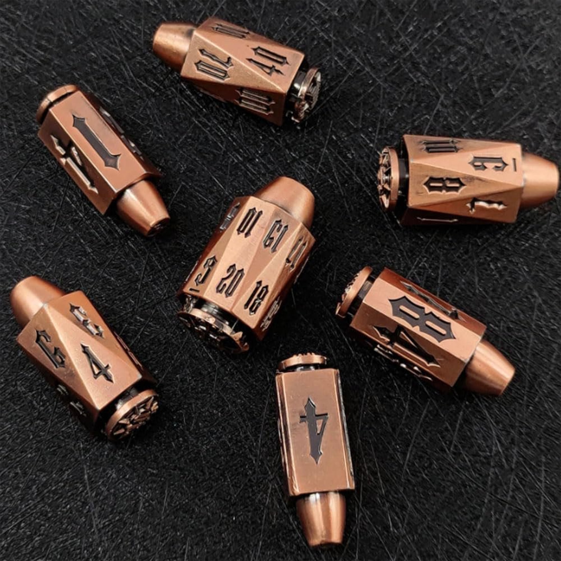 Bullet Dice DND for Dungeons and Dragons Role Playing Game, Adult