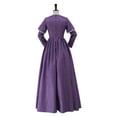 thumbnail image 6 of Women's Civil War Dress Purple Plaid Dress Medieval Victorian Rococo Plaid Ball Gown, 6 of 6