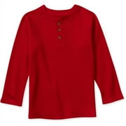 Garanimals B12m Red Ls Henley Tee
