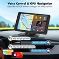 thumbnail image 3 of Pantalla Portátil Inalámbrica CarPlay y Android Auto de 7" HD, Estéreo Universal con Navegador GPS, Cámara de Marcha Atrás, Bluetooth 5.3 y Enlace Espejo para Coches, Camiones y RVs, 3 of 8