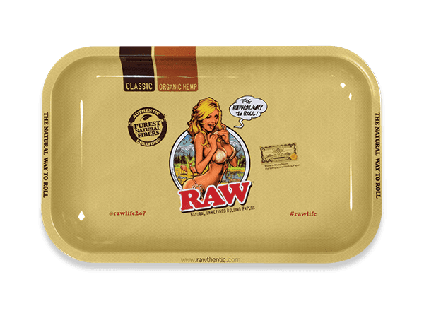 Rectangular Durable Metal Rolling Tray for Grinding and Rolling No-Spill with Smooth Rounded Edges 7''X 5.5''