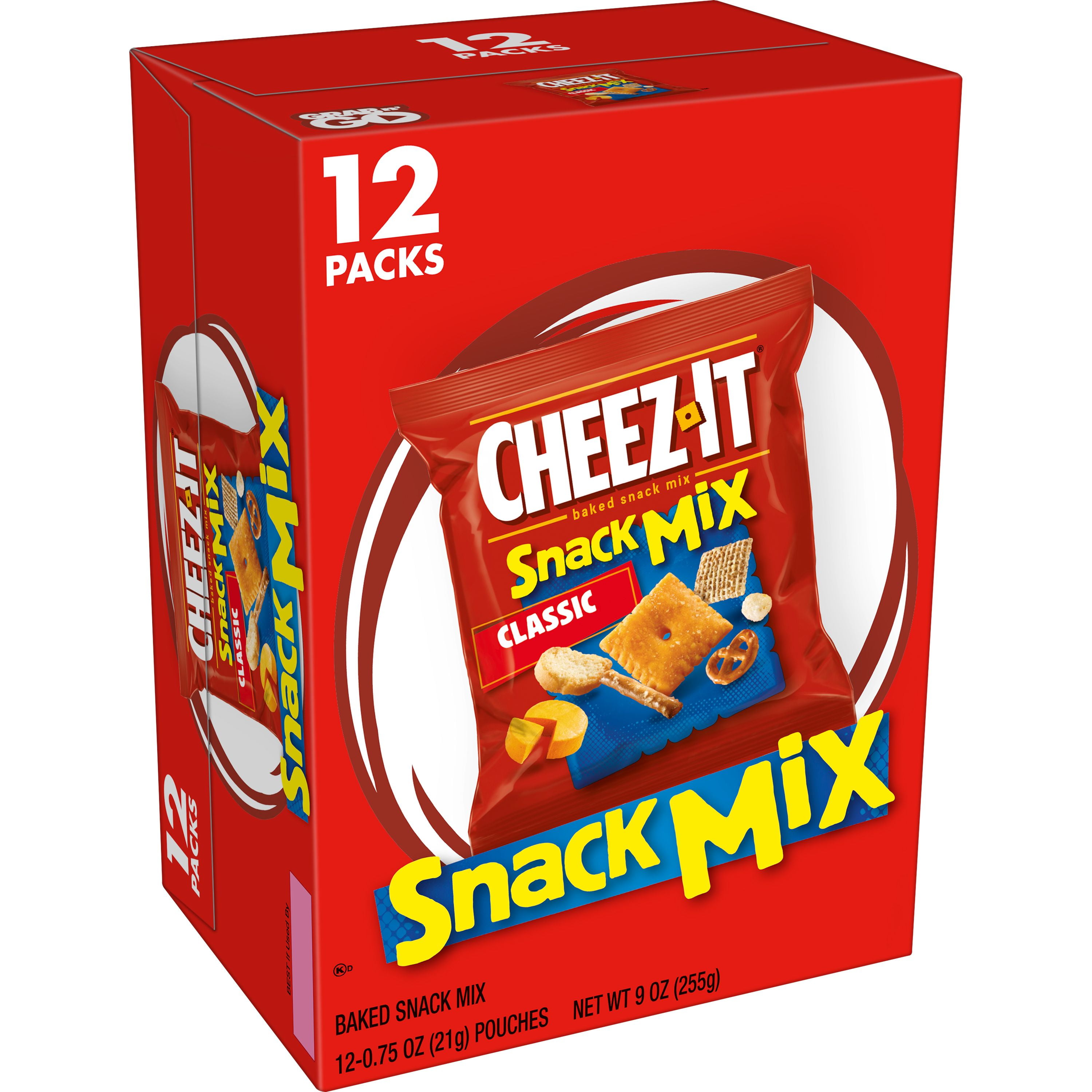 CheezIt Baked Snack Mix, Classic, 12ct 9oz