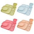 thumbnail image 1 of Mainstays Plastic Dinnerware Set, 24 Piece Set, 1 of 7