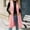 *Pink, variant on ClodeEU Women's Long Faux Suede Velvet Blazer Vest With Pockets,Retro Long Open Front Button Slim Vest Pink,Womens Plus XL
