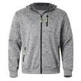 thumbnail image 2 of Casual Jackets for Men 2025 Fall Winter Jacquard Long Sleeve Zip Up Hooded Jacket with Pockets Outerwear Coat Hoodie, 2 of 8
