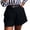 #1Black, variant on MYAOYINo Boundaries Womens High Waisted Pleated Shorts Summer Casual Dressy