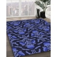thumbnail image 2 of Ahgly Company Indoor Rectangle Patterned Night Blue Area Rugs, 6' x 9', 2 of 6