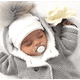 thumbnail image 2 of Gorros de invierno con pompón para bebé, accesorios para fotos de recién nacido, gorro para niño y niña, 2 of 4