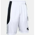 thumbnail image 4 of Under Armour Men's UA Perimeter Basketball Shorts 1351284-100 White/Black, 4 of 5