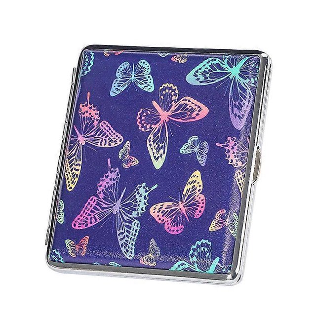 Fashion portable 20-pack cigarette case multi-grain leather cigarette case cigarette holder men and women creative personality rough cigarette case S