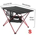 thumbnail image 1 of Table Pliante Portable avec Trou pour Gobelet, Table de Camping Ultralégère et Compacte avec Sac de Transport pour Extérieur, Pêche et Randonnée, 1 of 5