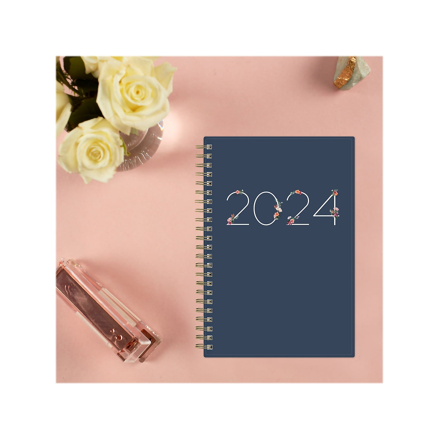 2024 Blue Sky Ashlyn 5" x 8" Weekly & Monthly Planner Navy (143958)