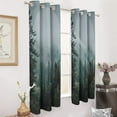 thumbnail image 3 of Nature Forest Study Room Living Kitchen Bedroom For Blackout Curtain Printed 2 Panels, 3 of 6