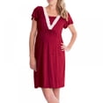thumbnail image 1 of Popvcly Comfy Maternity Nursing Nightgown for Woman,V-Neck Maternity Dress Lounge Dress S-XXL, 1 of 6