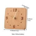thumbnail image 2 of Jiibva Wood Desk Clock, Non Ticking Silent Clock for Shelf, Table, Mantel Or Bedside, Modern Desk Clock Bedside Clock Home Decorative Small Table Clock, 2 of 7