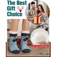 thumbnail image 6 of Womens Slipper Fuzzy Grips Socks Fluffy Winter Warm Thick Thermal Cozy Plush Non Slip Cabin Soft Fleece Socks 1Pairs, 6 of 6