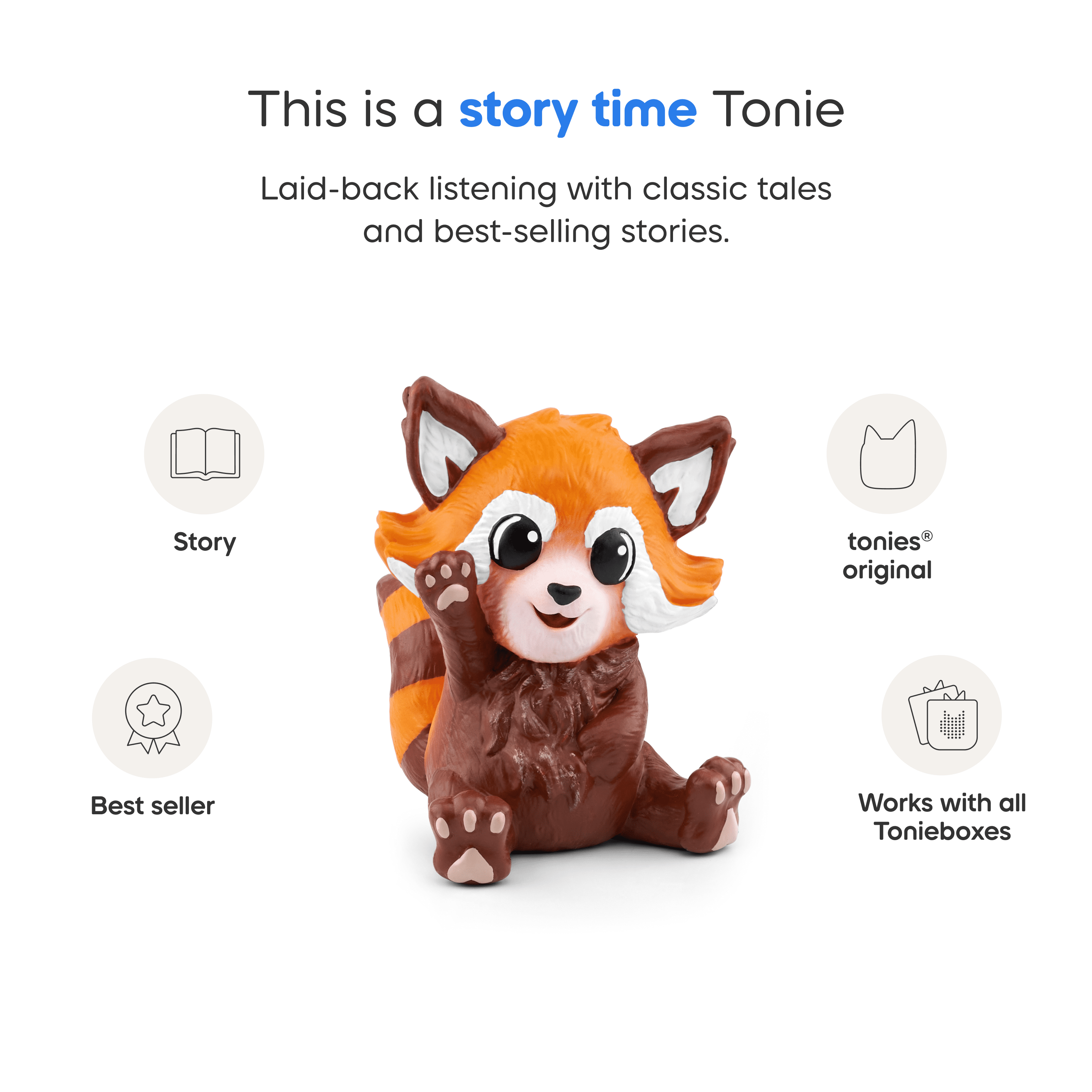 tonies Conservation Crew: Nina the Red Panda Audio Play Figurine