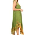 thumbnail image 4 of Sakkas Sundari Caftan Tank Dress / Cover Up - Avocado - One Size, 4 of 6