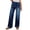 Dark Blue, variant on Fashion Washed Elastic Waist Wide Leg Jeans for Women High Waisted Stretchy Pull On Jeans with Pockets Ideal for Business Casual Light Blue