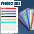 thumbnail image 2 of shiyou-Colorful A6 Binder Pockets - 18Pcs 6-Hole Zipper Pouch Folders, Clear Waterproof PVC Loose Leaf Bags for Cash Notebook Insert Pages, 2 of 4