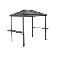 Sojag Ventura 5 x 8 x 8 ft Dark Grey BBQ Gazebo