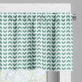 thumbnail image 3 of Ambesonne Chevron Valance Pack of 2, Abstract Zigzag Tribal, 54"X18", Teal White, 3 of 5