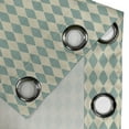thumbnail image 5 of Ambesonne Geometric Grommet Curtain, Retro Argyle Pattern, 50" x 63", Beige Teal, 5 of 6