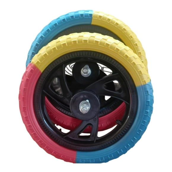 2pcs de 12 pulgadas de espuma para niños Balance de bicicleta de bicicleta Nylon Accesorios de repuestos de repuesto fácilmente que requieren ningún Estilo B