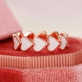 thumbnail image 2 of Moda Corazón Diseño Anillo Joyería Boda Mujeres Conmemorar Compromiso Regalo Anillos, 2 of 2