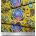thumbnail image 2 of Soimoi polyester Crepe Fabric Mandala & Paisley Ethnic Decor Fabric Printed Yard 52 Inch Wide, 2 of 3