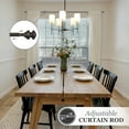 thumbnail image 4 of Kenney® Kendall 5/8" Standard Decorative Window Curtain Rod, 48-86", Oil Rubbed Bronze, 4 of 12