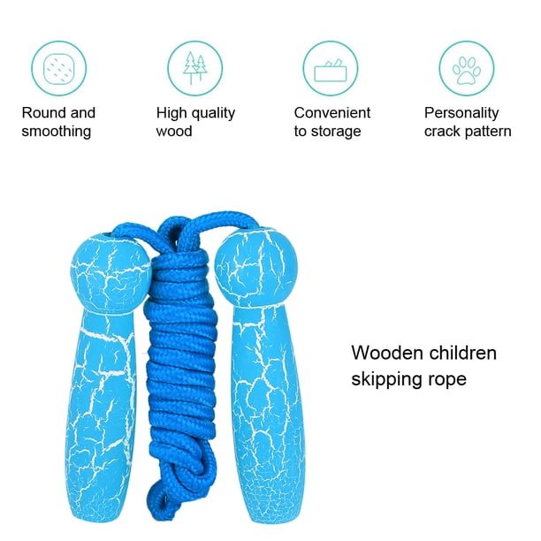 Cuerda De Madera Ajustable Para Saltar, Fitness, Niños, Estudiantes, Adultos, Cuerdas Para Saltar, Juguete