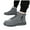 Grey, variant on High Top Snow Boots for Women Men Platform Anti-Slip Lace up Zipper Furry Lined Casual Winter Ankle Booties