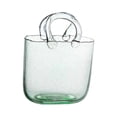 thumbnail image 2 of Jarrón de vidrio moderno, jarrón, maceta, terrario, forma de bolso, arreglo floral para verde, 2 of 9