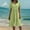 Green, variant on ZZwxWA Summer Dresses for Women V Neck Button Solid Causal Dress Vacation Short Sleeve Knee Length Dress A Line Flowy Dress